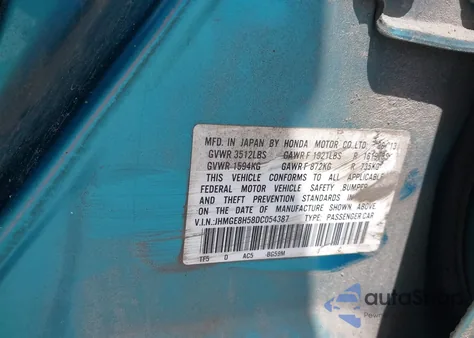 2013 Honda Fit Sport из США, поврежденный, VIN JHMGE8H58DC054387